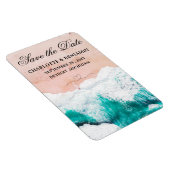 Tropical Beach Hochzeit in Urlaubsort Save the Dat Magnet (Rechte Seite)