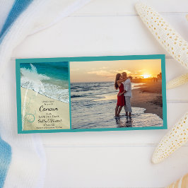 Tropical Beach Hochzeit in Urlaubsort Save the Dat Save The Date