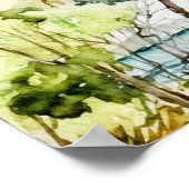 Tropical Beach Hochzeit in Urlaubsort Willkommensz Poster (Ecke)