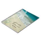 Tropical Beach Hochzeit Notizblock (Linke Seite)