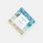 Tropical Beach Hochzeit Serviette (Ecke)