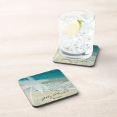 Tropical Beach Hochzeit Untersetzer (Rechte Seite)