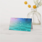 Tropical Beach Hochzeiten Platzkarten | Palmen (Rückseite)