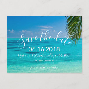 Tropical Beach Hochzeiten Save the Date Postkarten