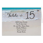 Tropical Beach Hochzeitskarten (Vorderseite (Horizontal))