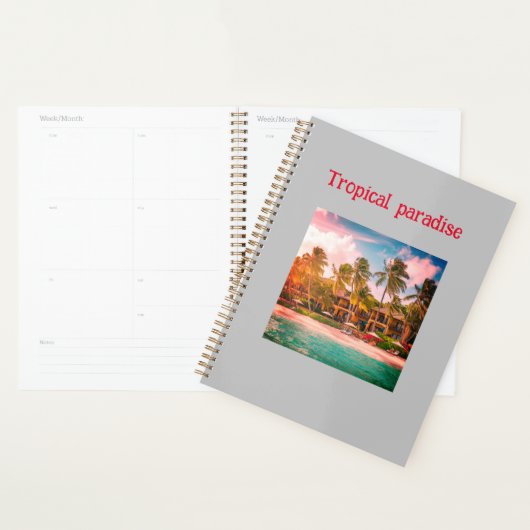 Tropical Beach Hotel Design Spiralplaner Planer (Anzeige)