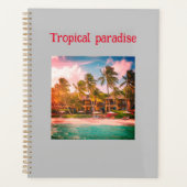 Tropical Beach Hotel Design Spiralplaner Planer (Vorderseite)