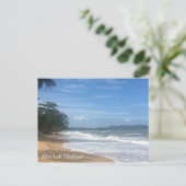 Tropical Beach in Südthailand Postkarte (Stehend Vorderseite)