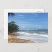 Tropical Beach in Südthailand Postkarte (Vorne/Hinten)