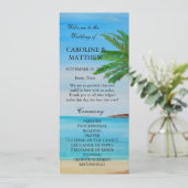 Tropical Beach Island Hochzeit in Urlaubsort Programm (Stehend Vorderseite)