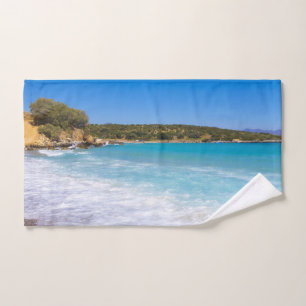 Tropical Beach Island Paradise Foto Badhandtuch Set