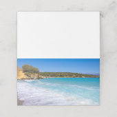 Tropical Beach Island Paradise Foto Platzkarte (Außenseite Aufgefaltet)