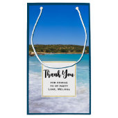 Tropical Beach Island Paradise Party Vielen Dank Kleine Geschenktüte (Rückseite)