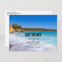 Tropical Beach Island Paradise Save the Date