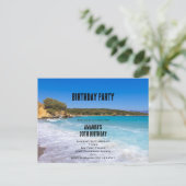 Tropical Beach Island Paradise zum Geburtstag Einl Postkarte (Stehend Vorderseite)