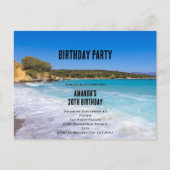 Tropical Beach Island Paradise zum Geburtstag Einl Postkarte (Vorderseite)