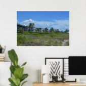 Tropical Beach Island Vacation Paradise Foto Poster (Heimbüro)