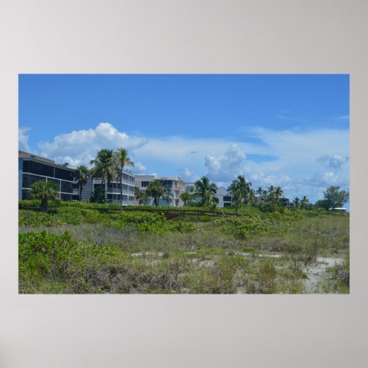 Tropical Beach Island Vacation Paradise Foto Poster (Vorne)