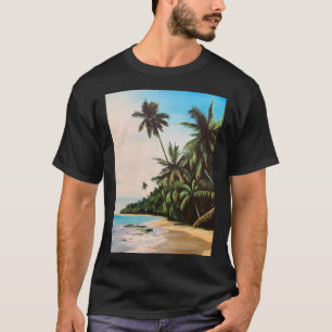 Tropical Beach Jah Sunny Arts Design T-Shirt