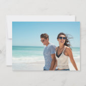 Tropical Beach Jungfrau Islands Foto Wedding Save The Date (Rückseite)