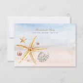 Tropical Beach Junggeselinnen-Abschied Einladung (Vorderseite)