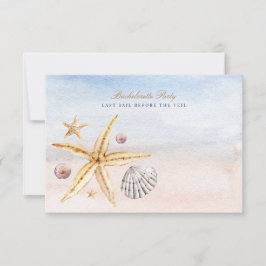 Tropical Beach Junggeselinnen-Abschied Einladung