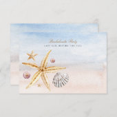 Tropical Beach Junggeselinnen-Abschied Einladung (Vorne/Hinten)