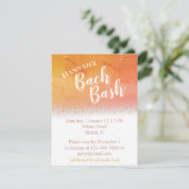 Tropical Beach Junggeselinnen-Abschied Einladung (Stehend Vorderseite)
