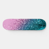 Tropical Beach Lady Glitzer #8 Skateboard (Horizontal)