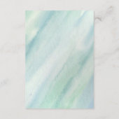 Tropical Beach Lagoon | Palmen Hochzeitsdetails Begleitkarte (Rückseite)