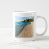 Tropical Beach Landschaft, Fidschi Jumbo-Tasse (Rechts)