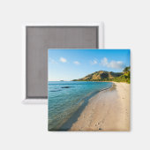 Tropical Beach Landschaft, Fidschi Magnet (Vorderseite/Rückseite)
