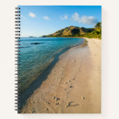 Tropical Beach Landschaft, Fidschi Notizblock (Vorderseite)