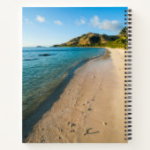 Tropical Beach Landschaft, Fidschi Notizblock (Rückseite)