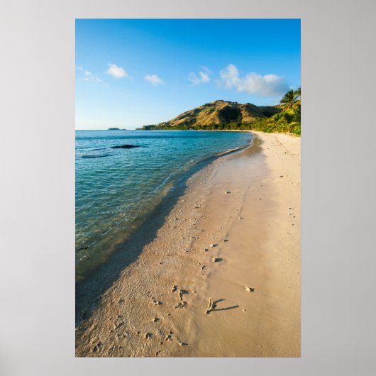 Tropical Beach Landschaft, Fidschi Poster (Vorne)