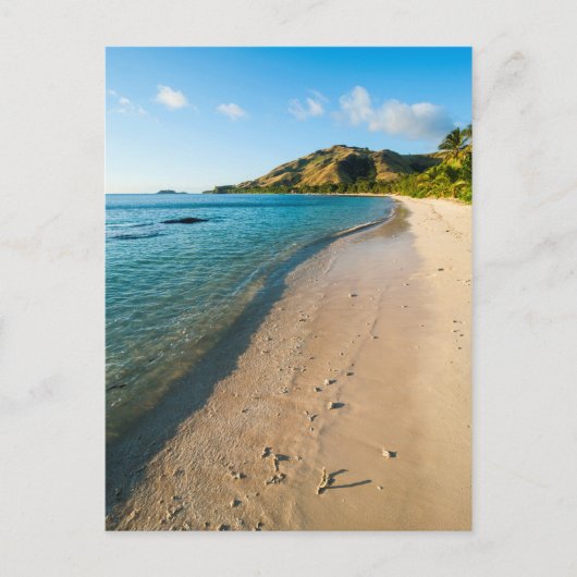 Tropical Beach Landschaft, Fidschi Postkarte (Vorderseite)
