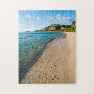 Tropical Beach Landschaft, Fidschi Puzzle