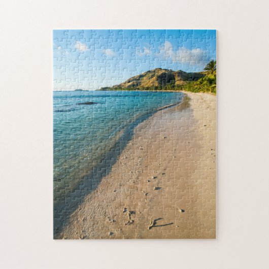 Tropical Beach Landschaft, Fidschi Puzzle (Vertikal)