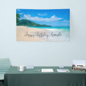 Tropical Beach Landschaftlich Foto Geburtstag Banner (Messeveranstaltung)