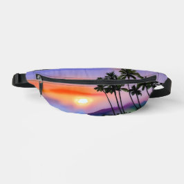 Tropical Beach Landschaftlich Watercolor Bauchtasche