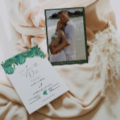 TROPICAL Beach leaf Save the Date Einladung