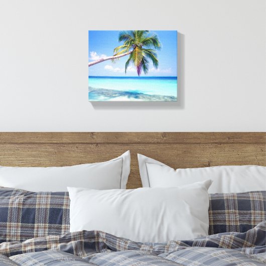 Tropical Beach Leinwand (Insitu (Schlafzimmer))