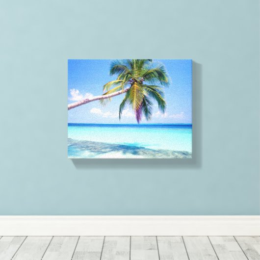 Tropical Beach Leinwand (Insitu (Holzboden))