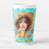 Tropical Beach, Lets Go to The Beach, Milchtasse (Vorderseite)