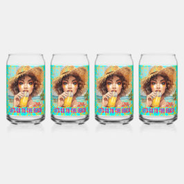 Tropical Beach, Lets Go to The Beach, Orange Dosenglas