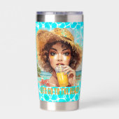 Tropical Beach, Lets Go to The Beach, Thermobecher (Rückseite)