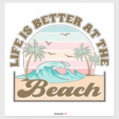 Tropical Beach Life Aufkleber (Blatt)