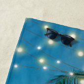 Tropical Beach Life Palm Tree Beach Blue Ocean Strandtuch (Beispiel)