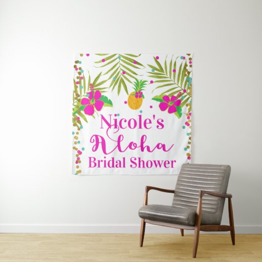 Tropical Beach Luau Aloha Party Hintergrund Wandteppich (Beispiel)