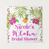 Tropical Beach Luau Aloha Party Hintergrund Wandteppich (Vorderseite)